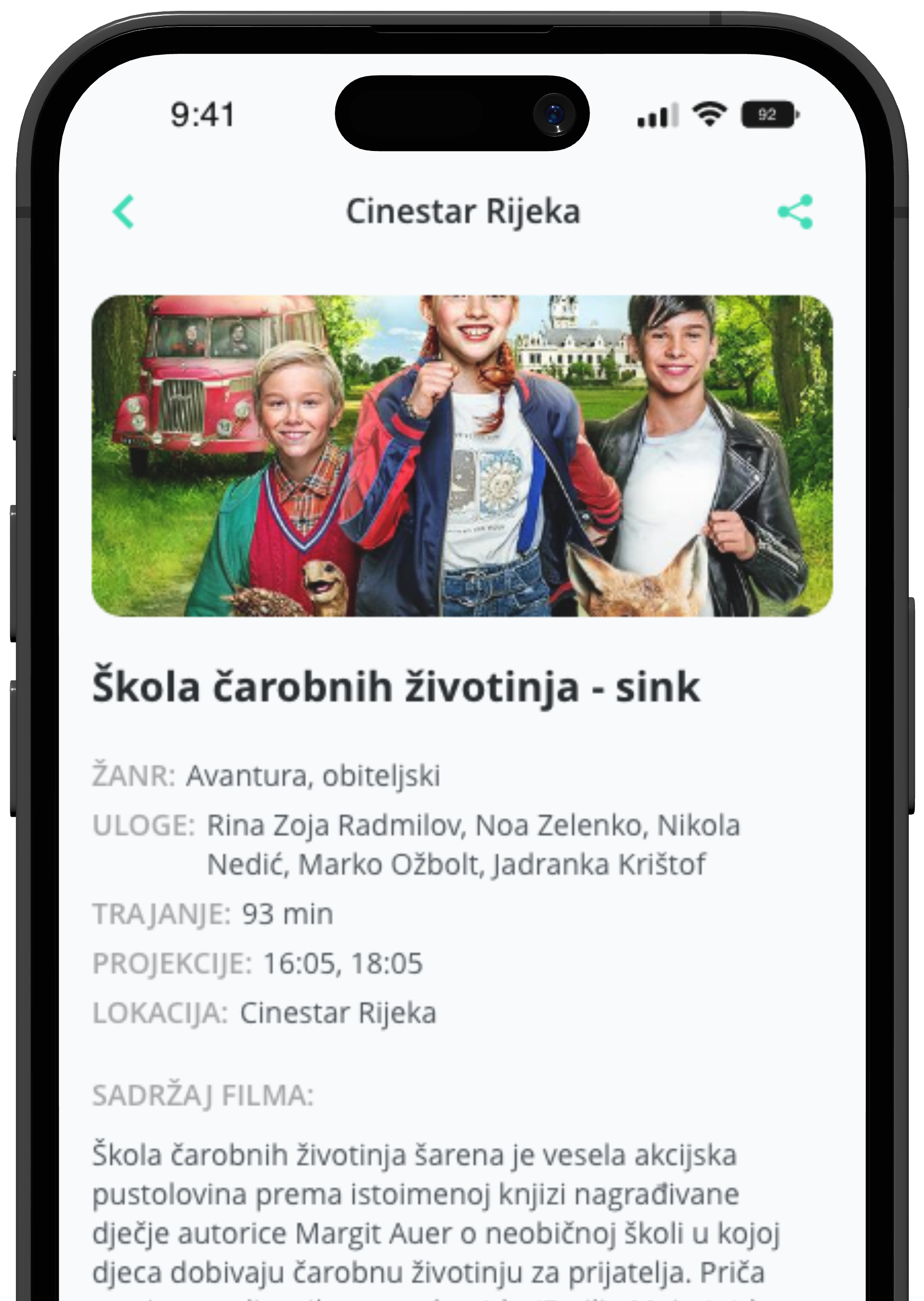 App screen details